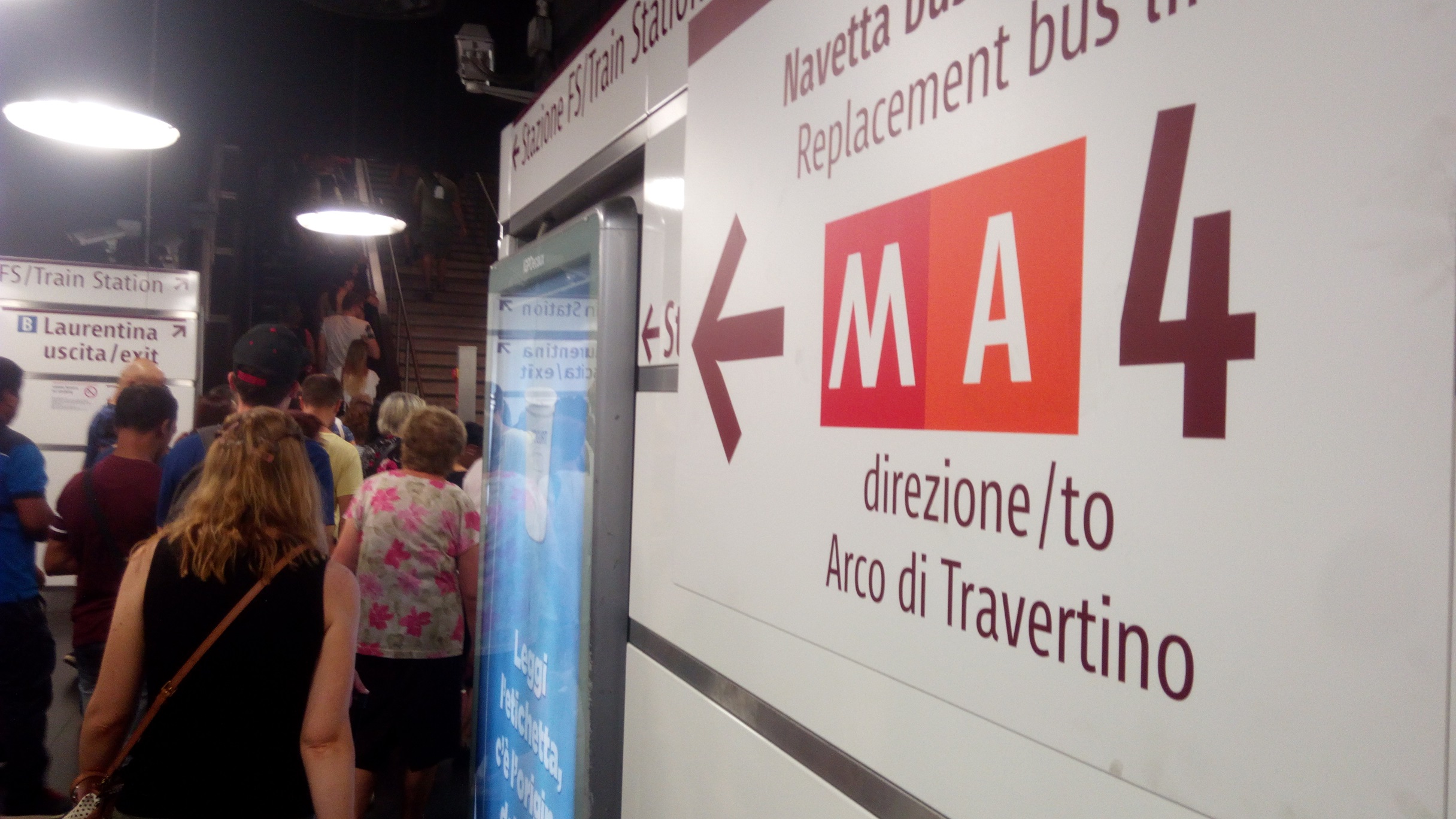 Fumo nella metro A