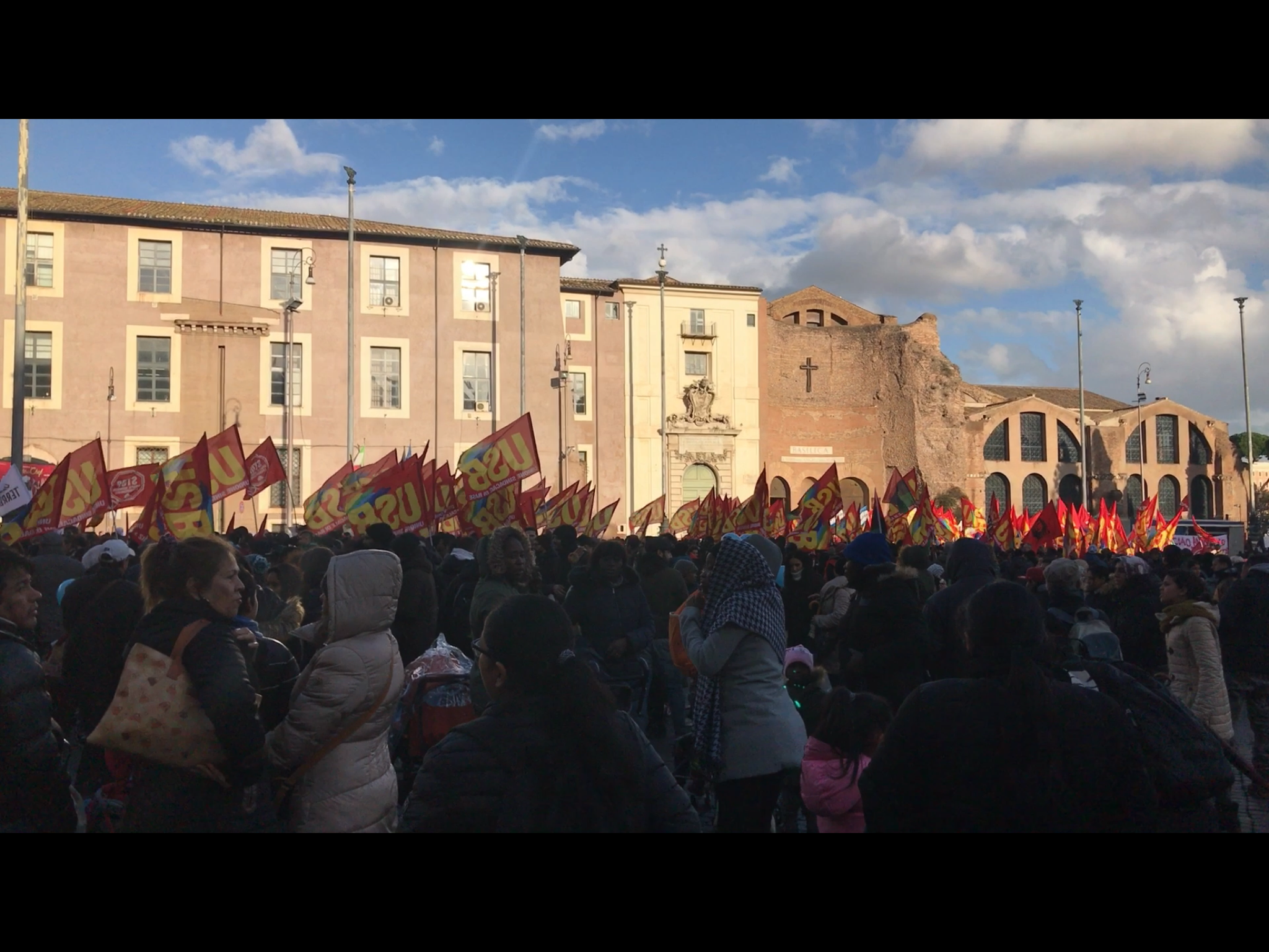 Manifestazione dei migranti