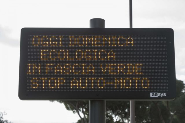 Domenica ecologica a Roma. Blocco del traffico