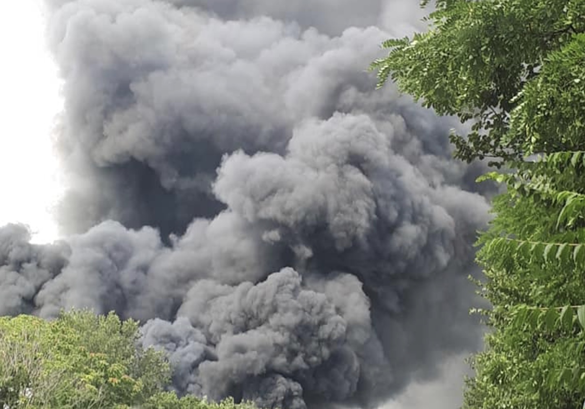 Incendio alla Magliana