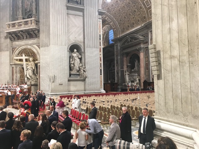 La celebrazione a San Pietro