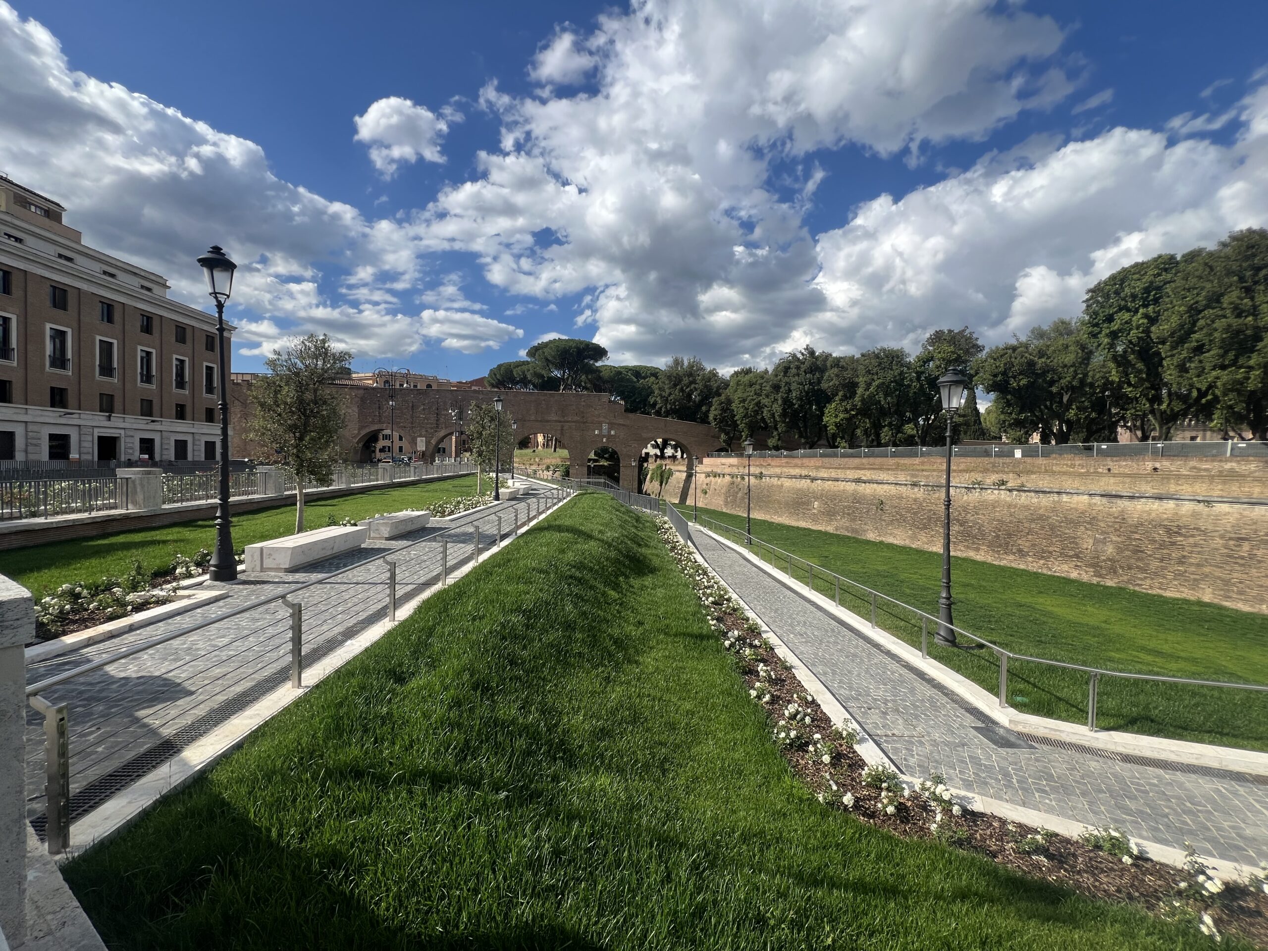 Giubileo, il giardino di Castel Sant’Angelo-piazza Pia