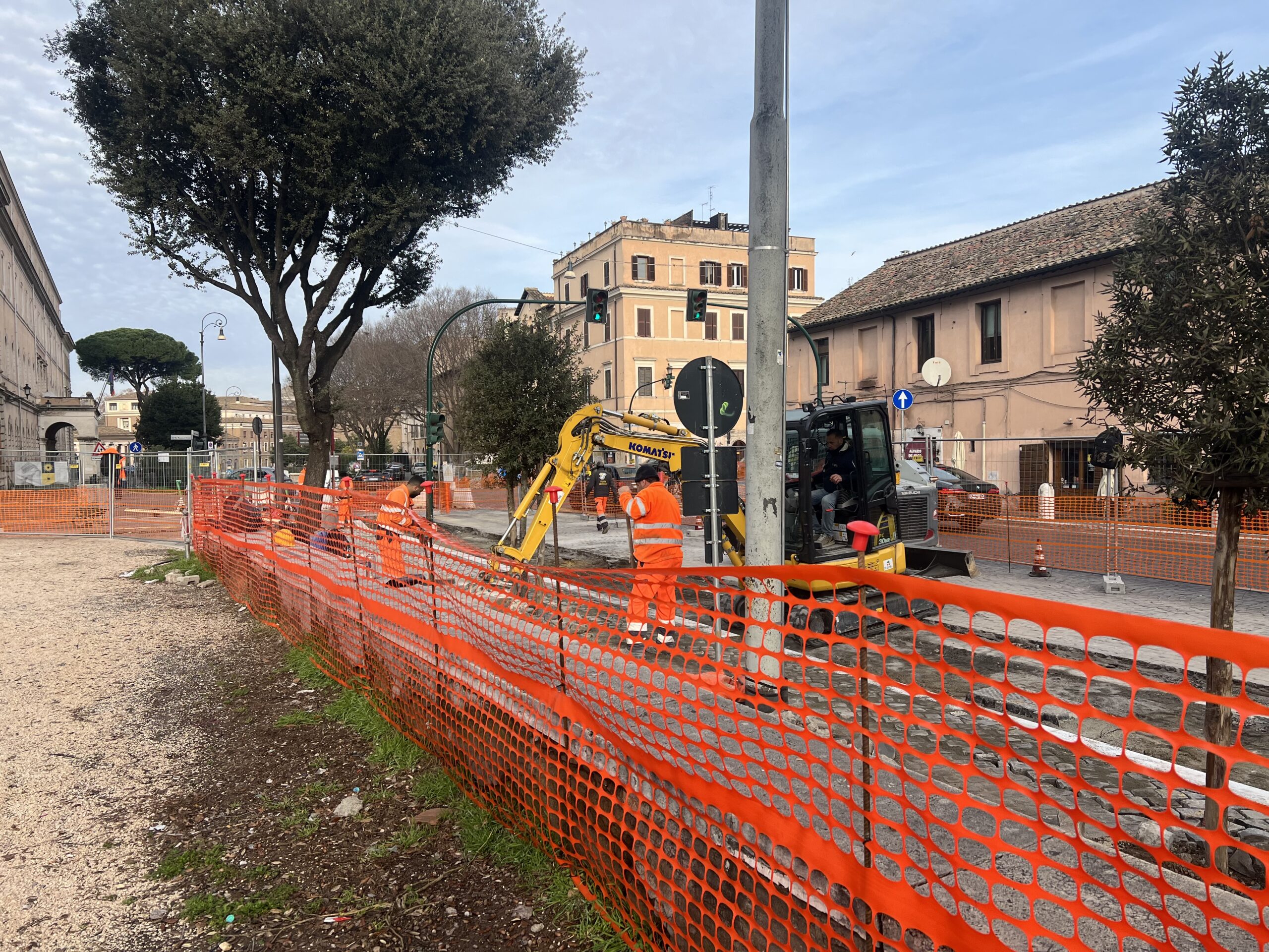 La pista ciclabile di via dei Cerchi