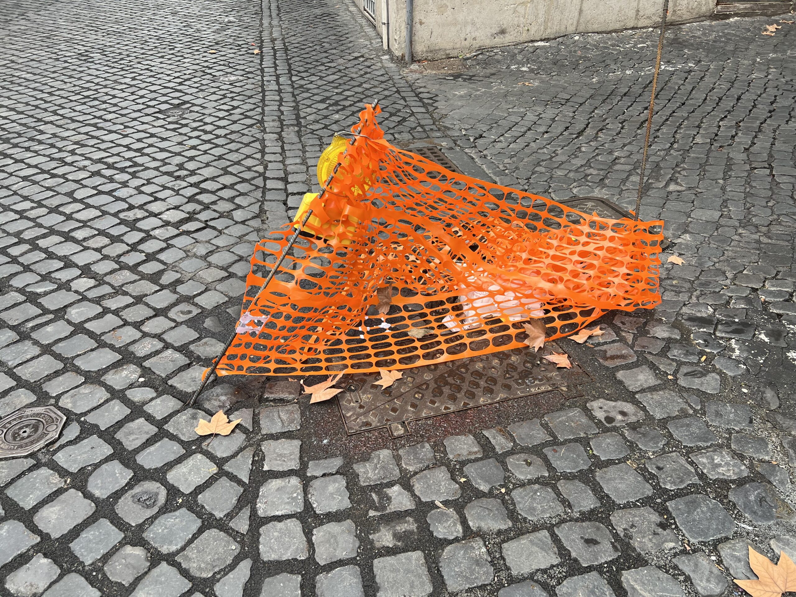 Sampietrini a Roma, via Giulia