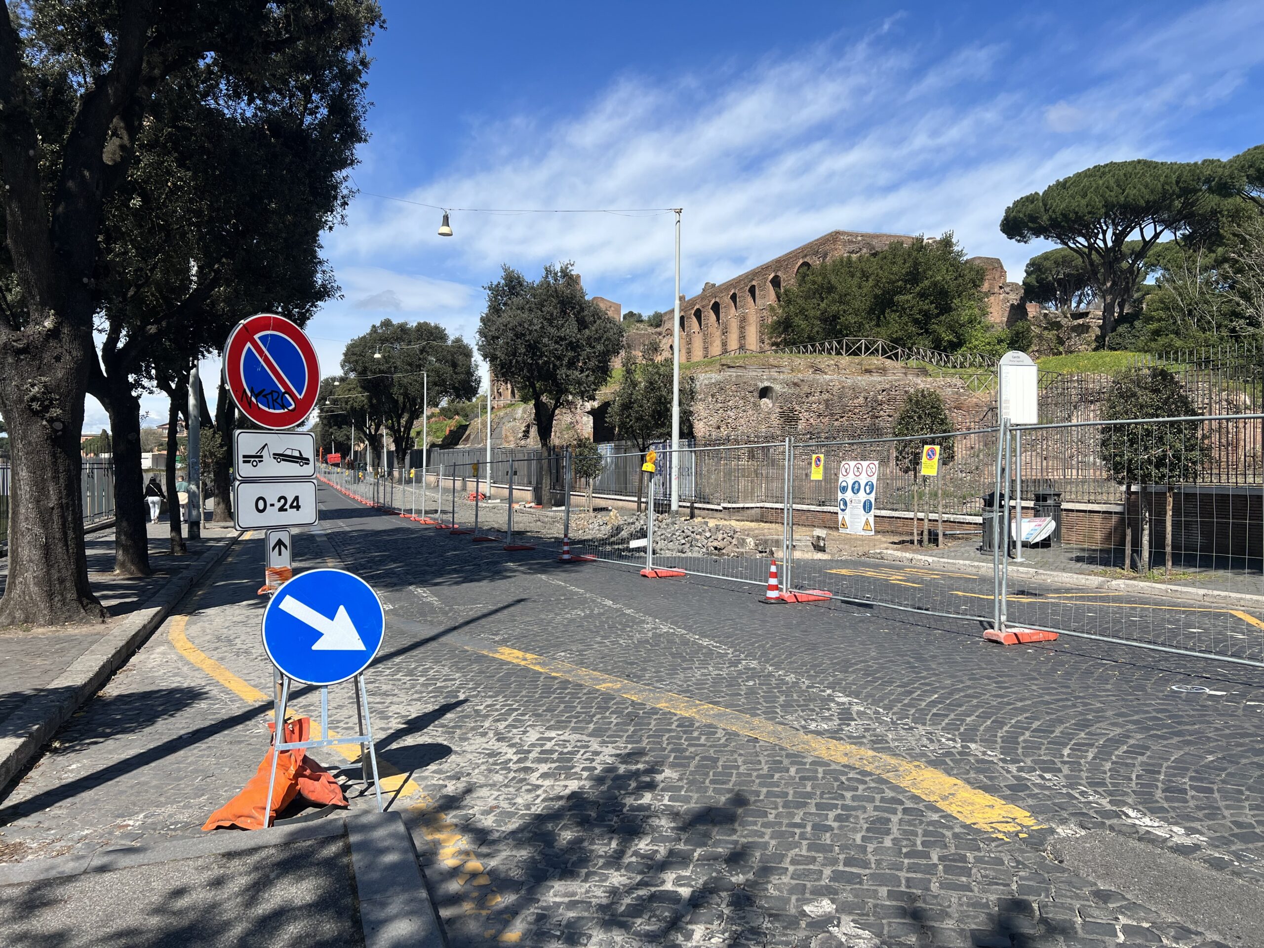 I lavori del Carme su via dei Cerchi