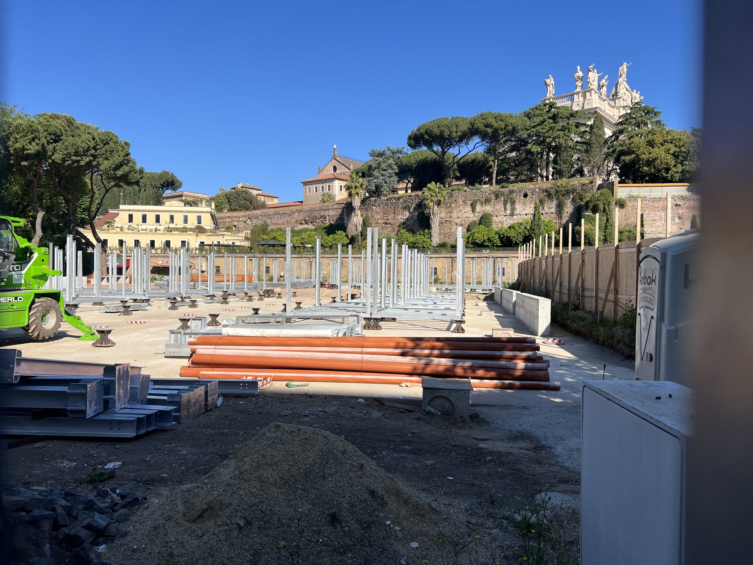 I lavori del mercato di via Sannio