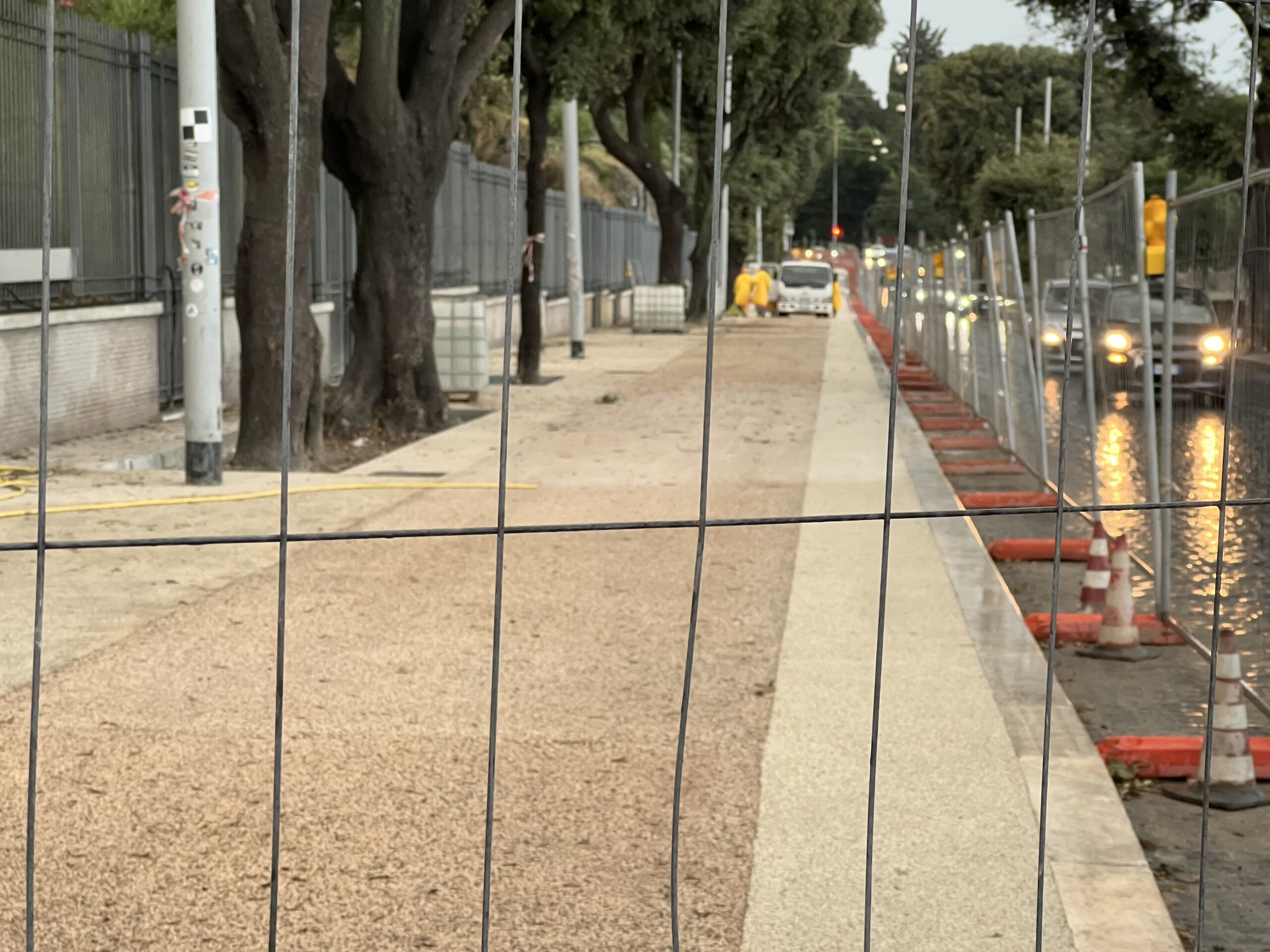 Il cantiere di via dei Cerchi