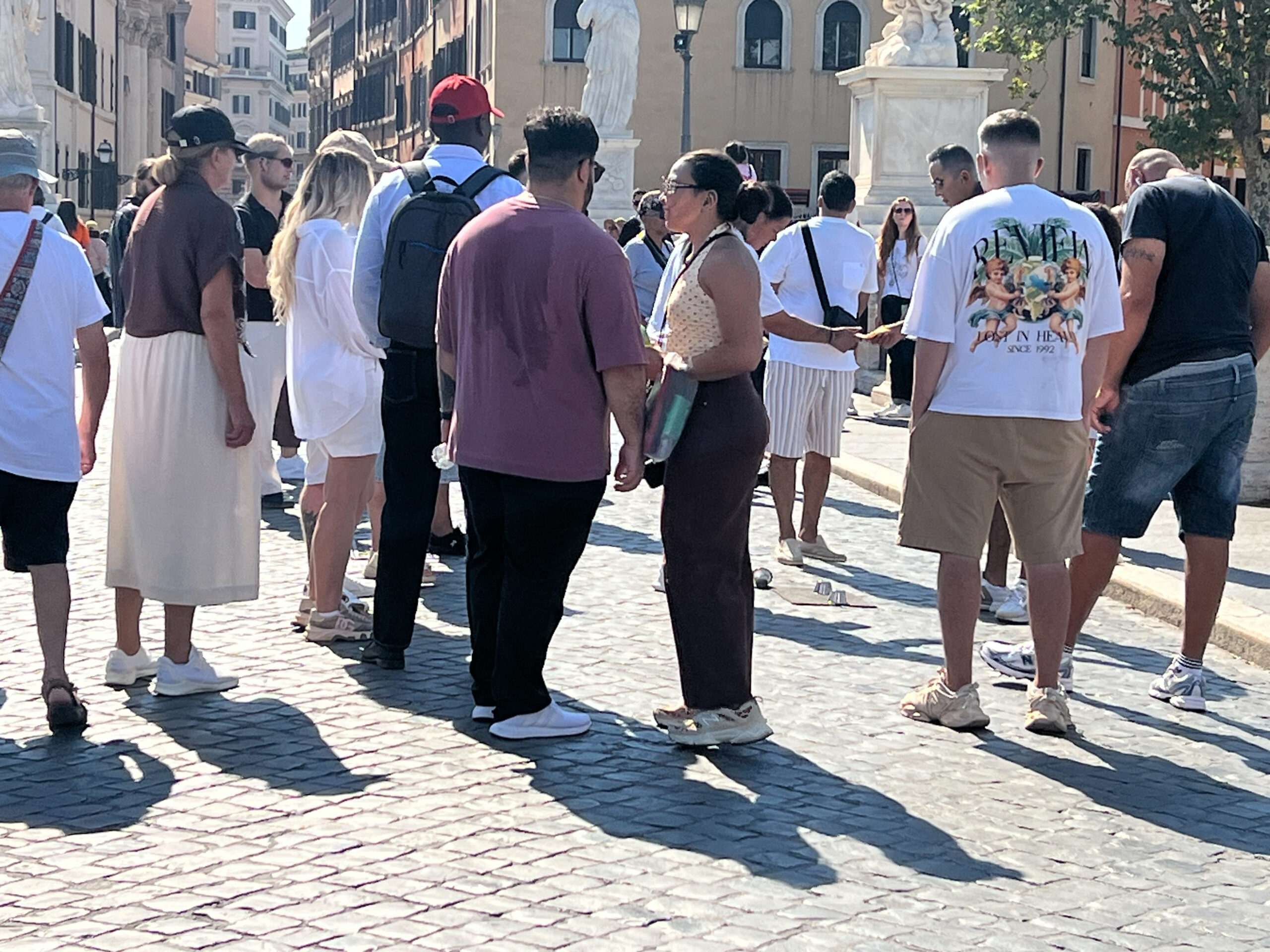 I truffatori del gioco delle tre campanelle a ponte Sant’Angelo